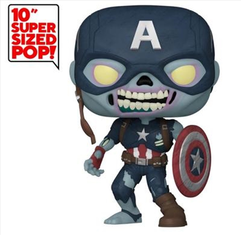 What If - Zombie Captain America US Exclusive 10" Pop! Vinyl [RS]/Product Detail/Large Pop Vinyl