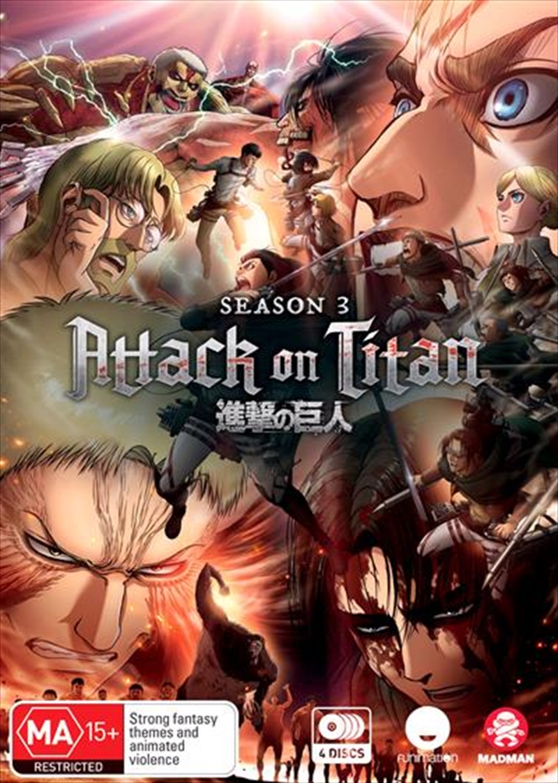 Buy Attack On Titan - Season 3 - Eps 38-59 on DVD | Sanity