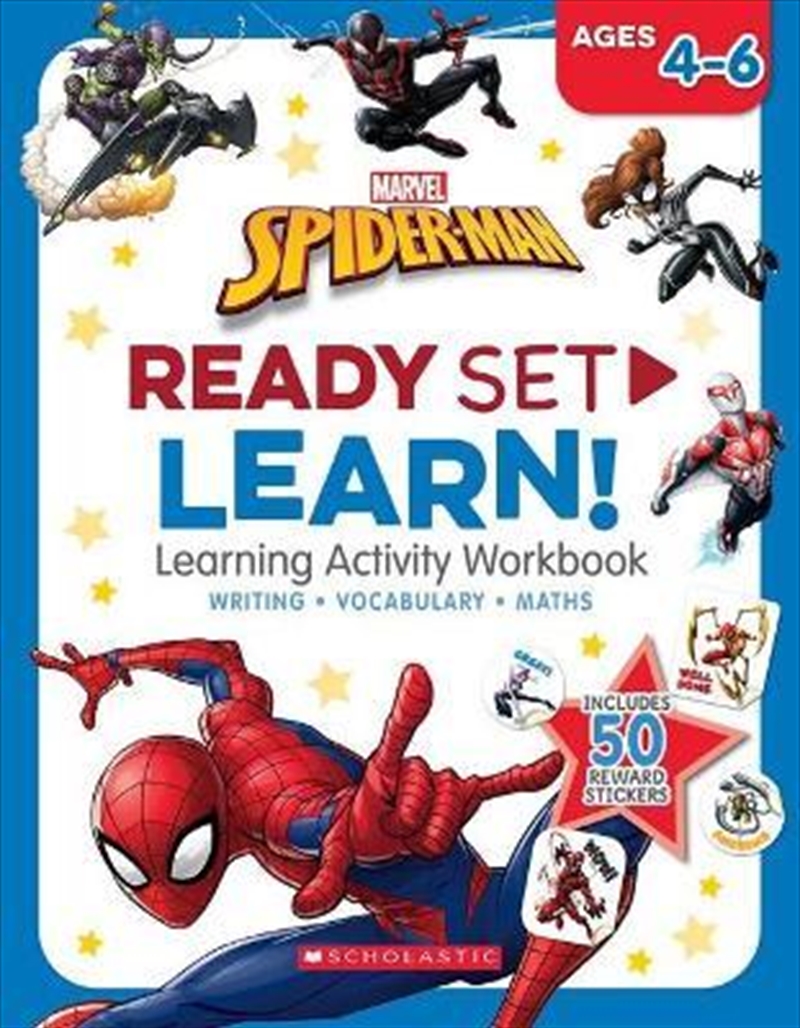 Spider-Man: Ready Set Learn! Learning Activity Workbook/Product Detail/Kids Activity Books