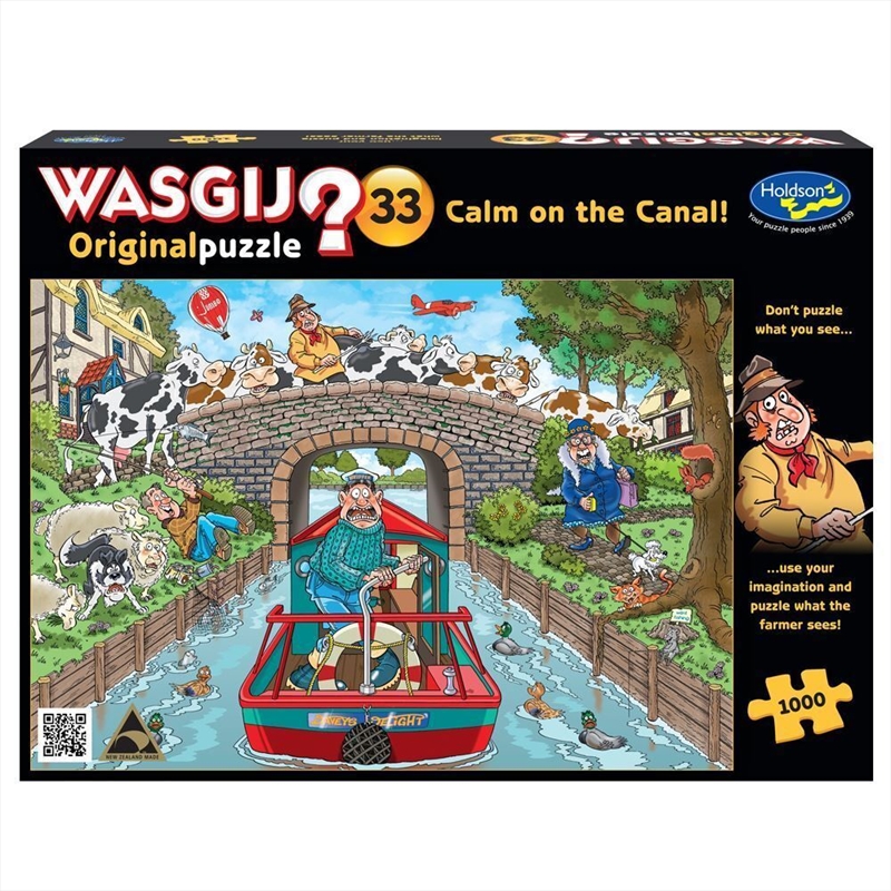 Wasgij 1000 Piece Puzzle - Original 33 Calm on the Canal | Merchandise