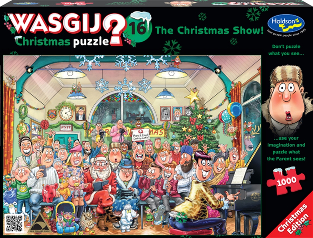 Wasgij 1000 Piece Puzzle - Xmas 16 The Christmas Show/Product Detail/Art and Icons