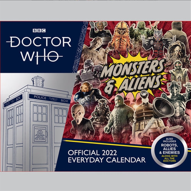 Official Doctor Who: Monsters & Aliens - 2022 Desk Calendar/Product Detail/Calendars & Diaries