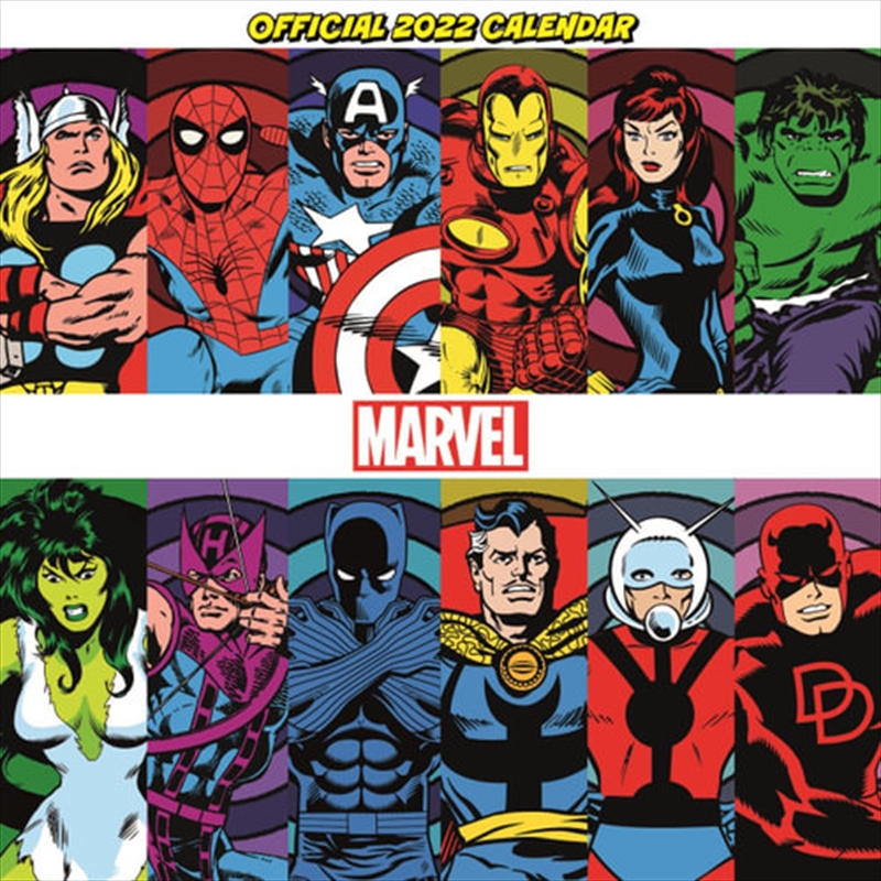 Marvel Retro Comic Book With 3D Cover 2022 Calendar | Merchandise
