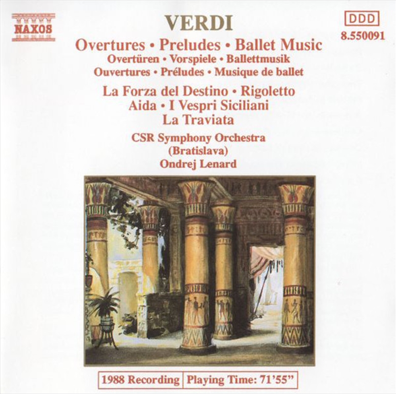 Verdi: Overtures/Preludes/Ballet Music/Product Detail/Classical