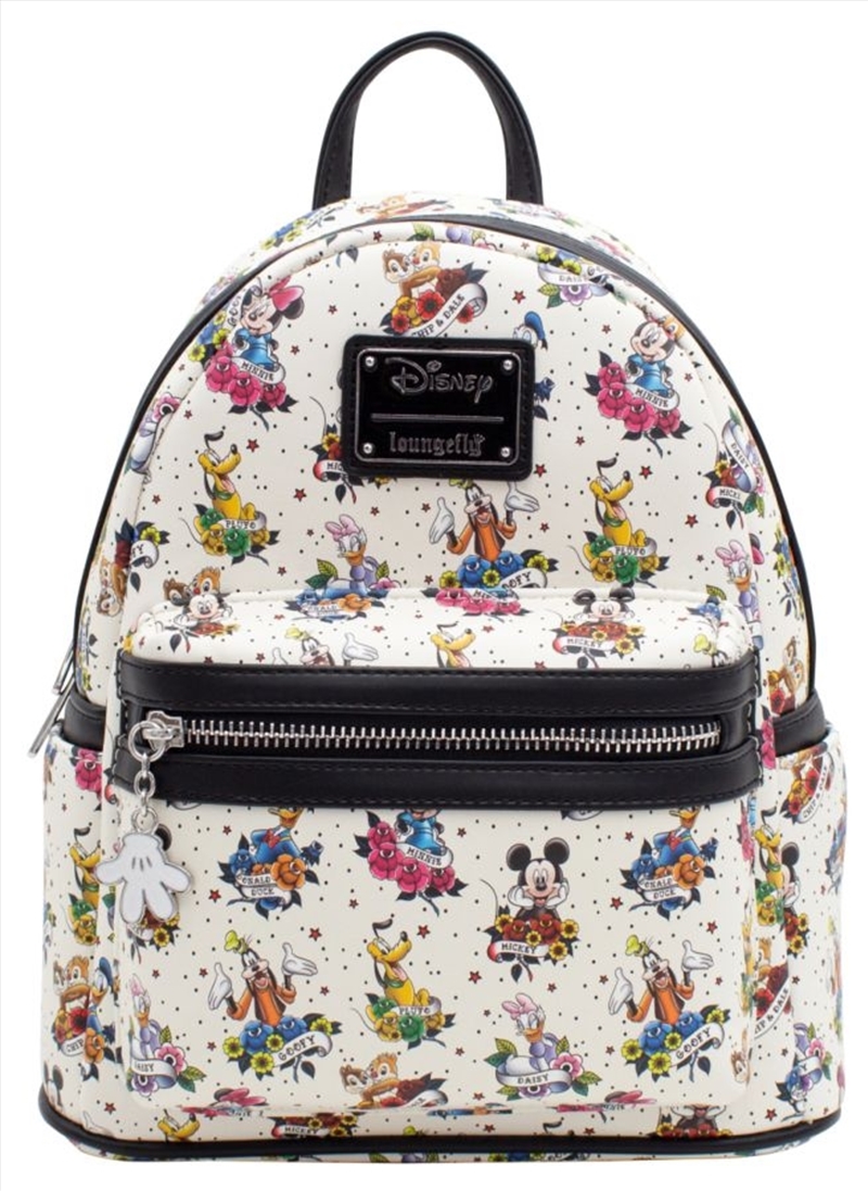 Loungefly - Mickey Mouse - Mickey & Friends Tattoo Backpack/Product Detail/Bags