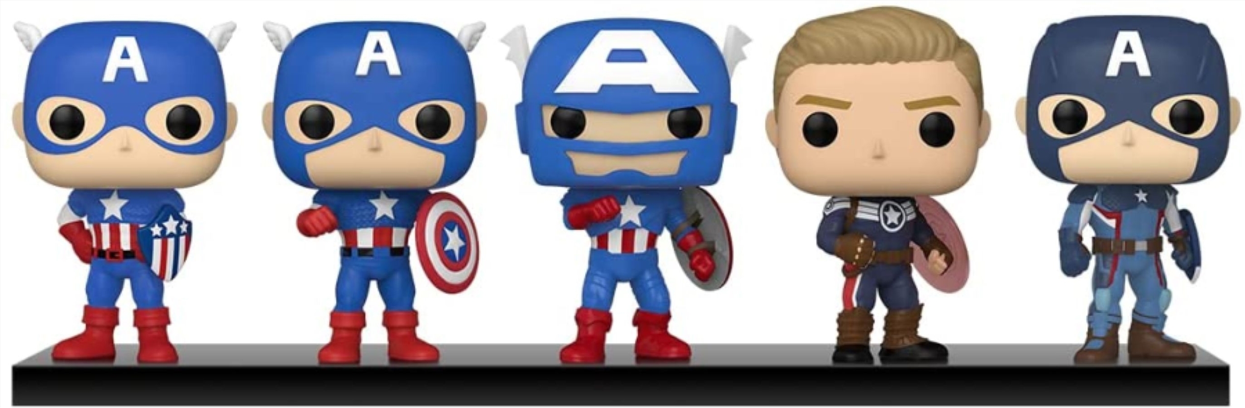 Captain America - Through the Ages Year of the Shield US Exclusive Pop! Vinyl 5-Pack [RS]/Product Detail/Movies