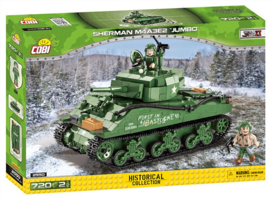 World War II - Sherman M4A3E2 "Jumbo" Tank (716 pieces)/Product Detail/Building Sets & Blocks
