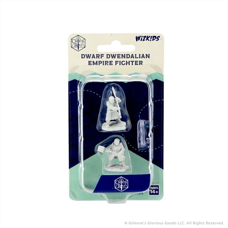 Critical Role - Unpainted Dwarf Dwandalian Fighter/Product Detail/RPG Games