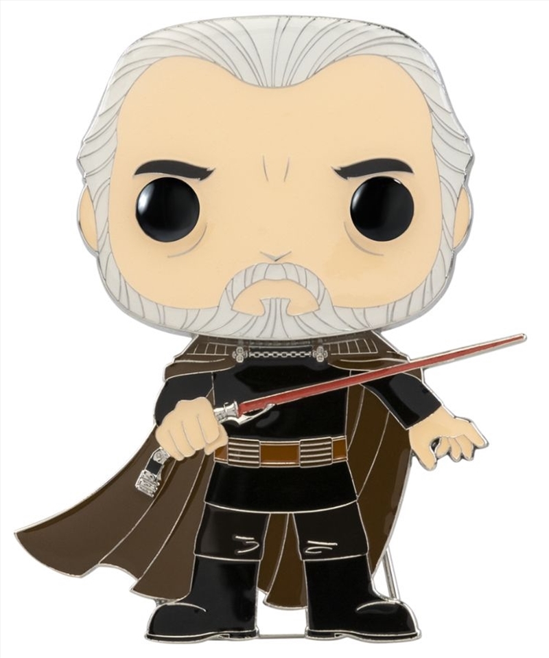 Star Wars - Count Dooku 4" Pop! Enamel Pin/Product Detail/Buttons & Pins