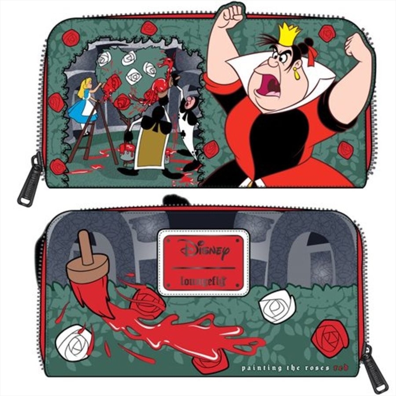 Loungefly Alice in Wonderland - Queen of Hearts Zip Purse/Product Detail/Wallets