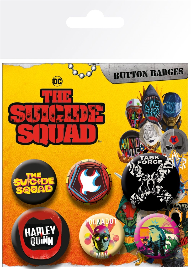 Suicide Squad Mix Badge 6 Pack | Merchandise