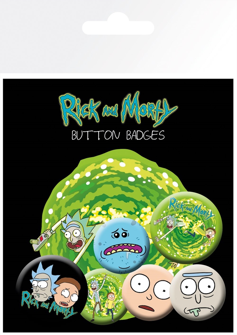 Rick and Morty Characters Badge 6 Pack | Merchandise