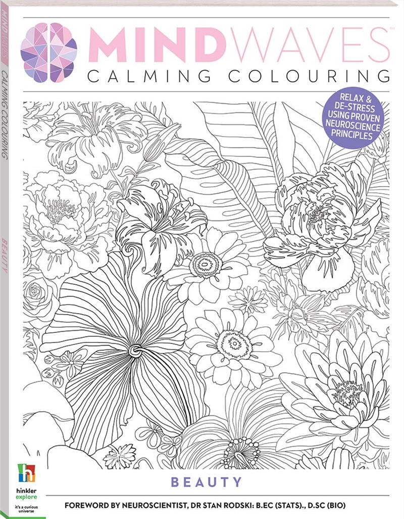 Mindwaves Calming Colouring Beauty | Paperback Book