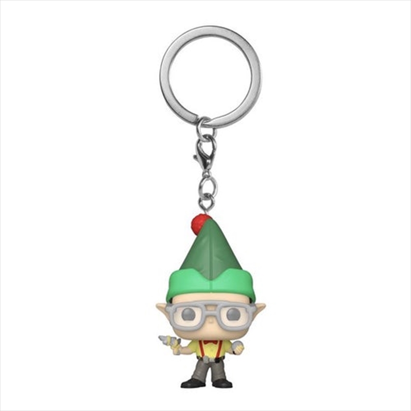 The Office - Dwight as Elf US Exclusive Pocket Pop! Keychain [RS] | Pop Vinyl