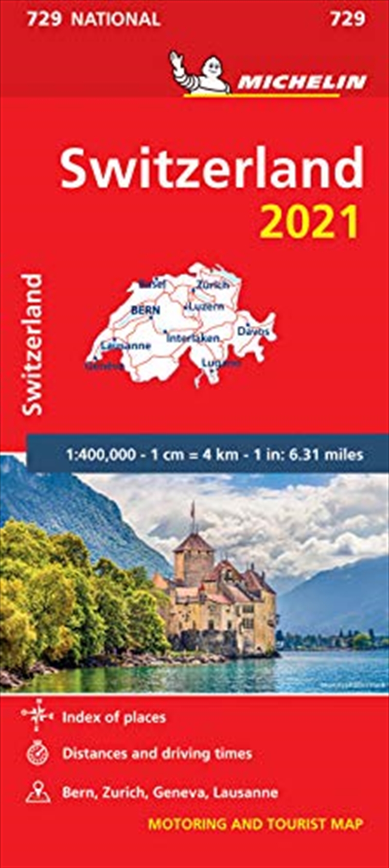 Switzerland 2021 - Michelin National Map 729: Maps (Michelin National Maps)/Product Detail/Recipes, Food & Drink