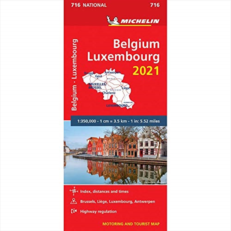 Belgium & Luxembourg 2021 - Michelin National Map 716: Maps (Michelin National Maps)/Product Detail/Recipes, Food & Drink