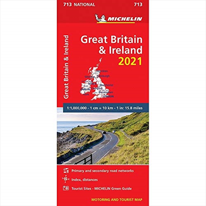 Great Britain & Ireland 2021 - Michelin National Map 713: Maps (Michelin National Maps)/Product Detail/Recipes, Food & Drink