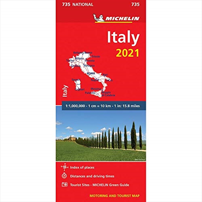 Italy 2021 - Michelin National Map 735: Maps (Michelin National Maps)/Product Detail/Recipes, Food & Drink