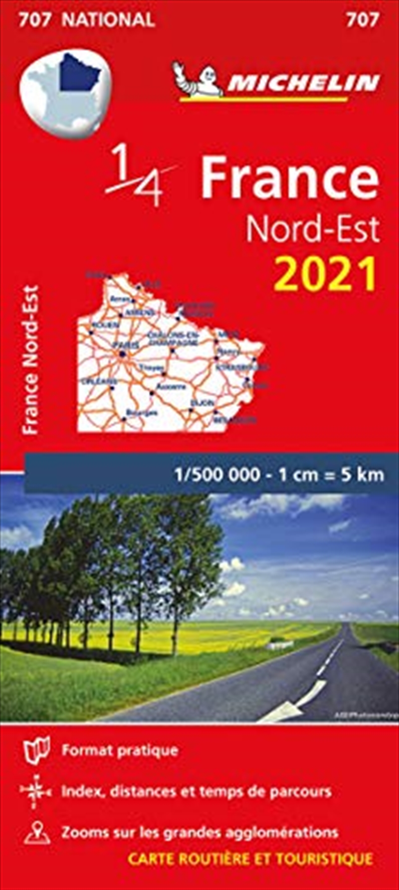 Mapa National Francia Nord-Est 2021 (Mapas National Michelin) (French Edition)/Product Detail/Recipes, Food & Drink
