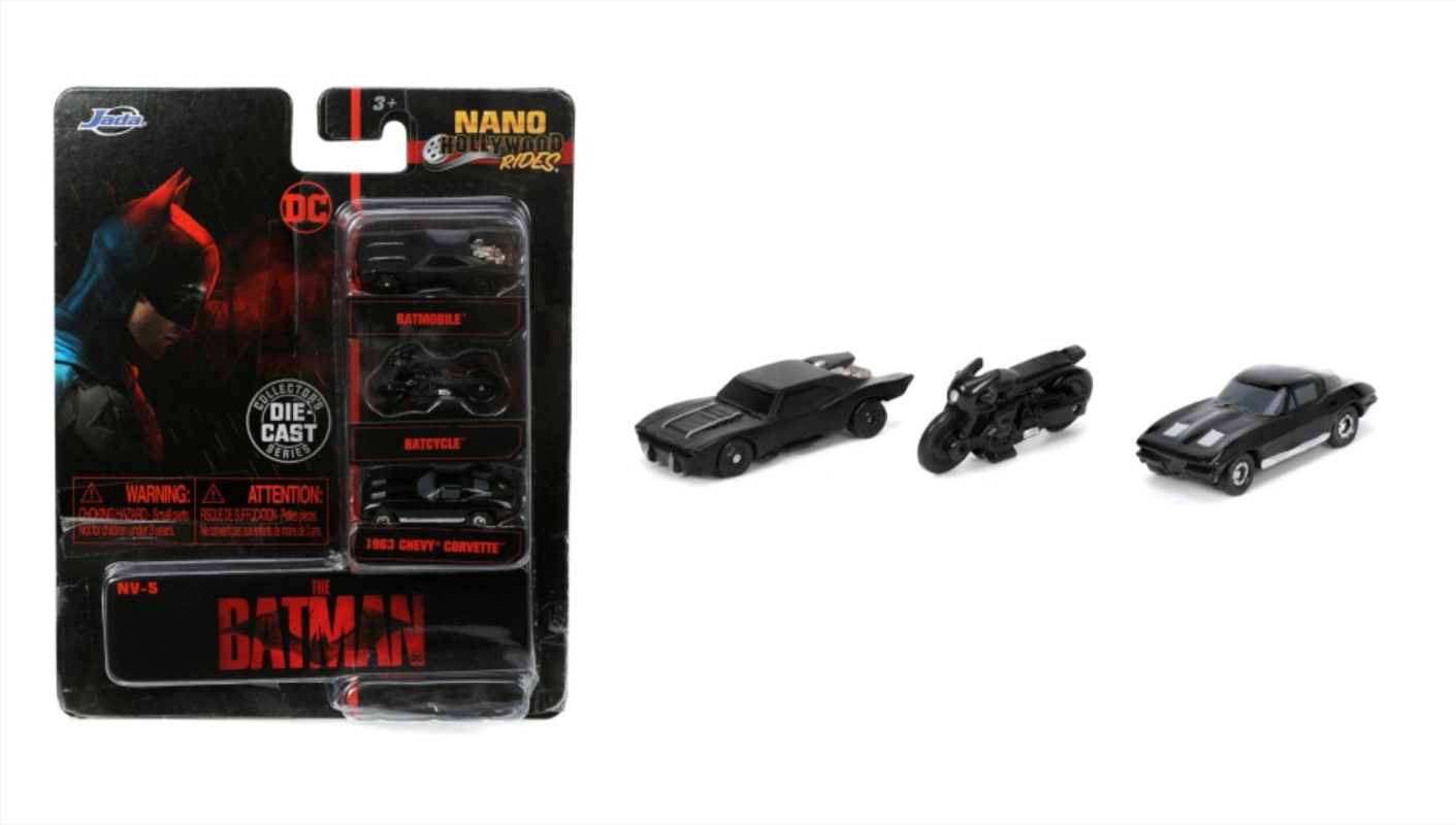 The Batman - Nano Hollywood Ride 3-Pack | Merchandise
