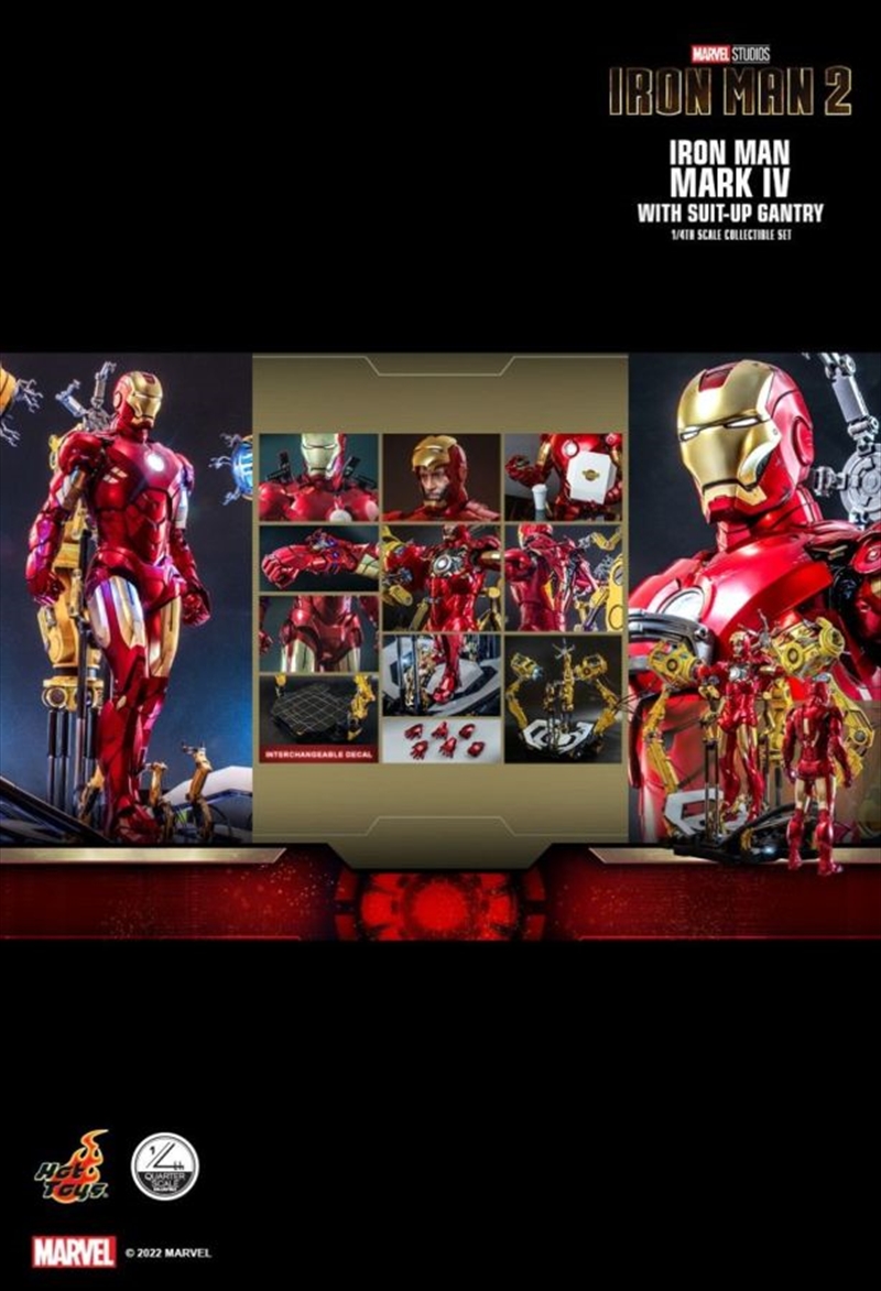 Iron Man 2 - Mark IV Deluxe with Gantry 1:4 Scale Action Figure | Merchandise