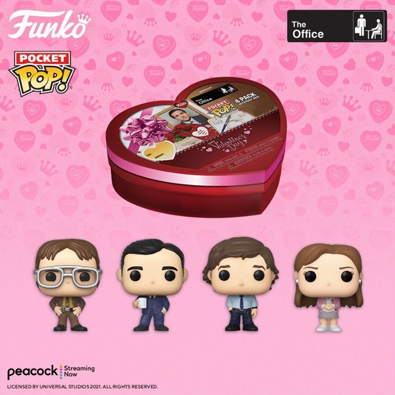 The Office - Valentines Day US Exclusive Pocket Pop! 4-pack [RS]/Product Detail/Funko Collections