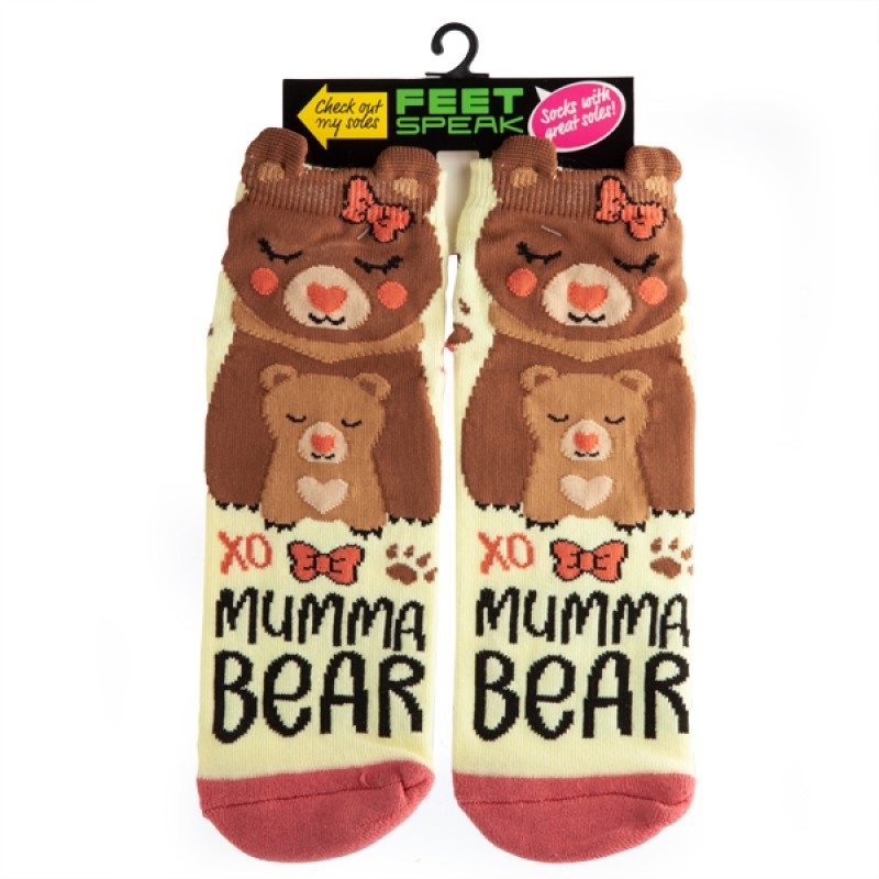 Mumma Bear Feet Speak Socks/Product Detail/Socks