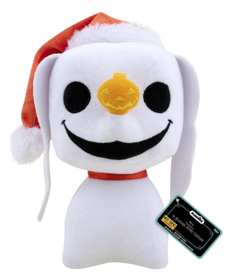 The Nightmare Before Christmas - Zero with Santa Hat US Exclusive Pop! Plush [RS] | Toy