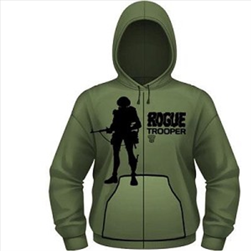 2000ad Rogue Trooper Hooded Sweatshirt With Zip Unisex: Small Hoodie/Product Detail/Outerwear