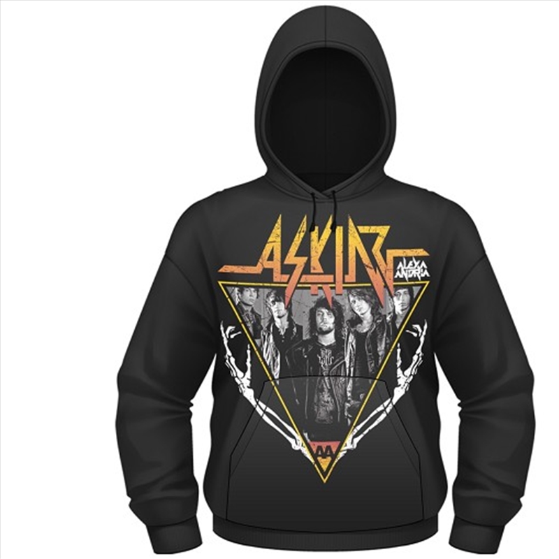 Asking Alexandria Skeleton Arms Hooded Sweatshirt Unisex Size Small Hoodie/Product Detail/Outerwear