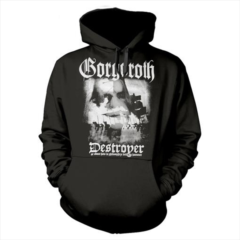 Gorgoroth Destroyer Small Hooded Sweat Unisex Size Small Hoodie/Product Detail/Outerwear
