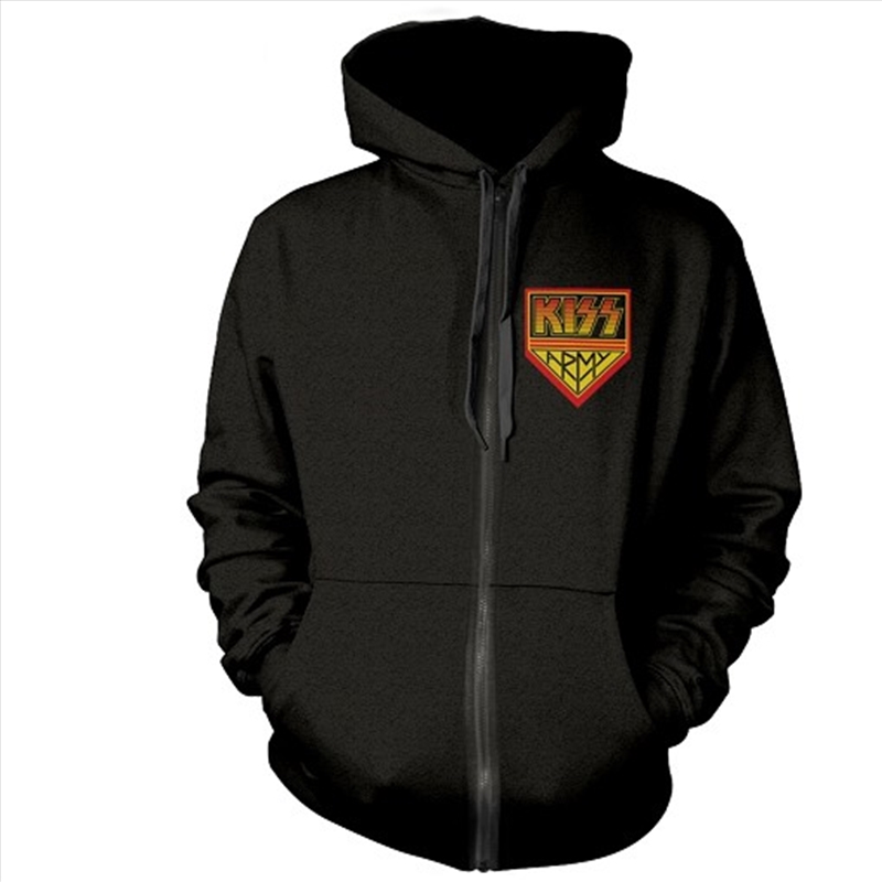 Kiss Loud & Proud Hooded Sweat With Zip Unisex Size Small Hoodie/Product Detail/Outerwear
