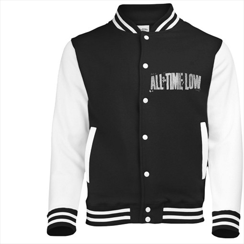 All Time Low Sea Sick Baseball Style Varsity Jacket Unisex: Small Jacket/Product Detail/Outerwear