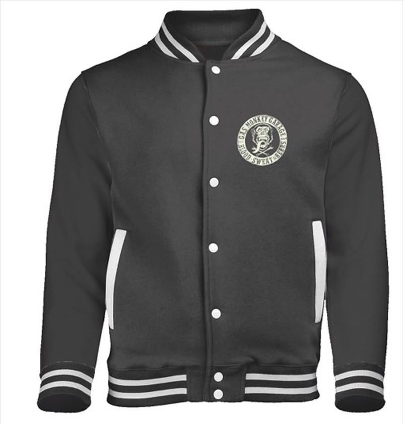 Buy Gas Monkey Garage Jacket - Logo Baseball Style Varsity Jacket ...