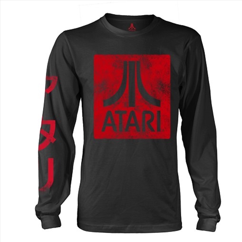 Atari Box Logo Black Unisex Size Small Longsleeve Shirt/Product Detail/Shirts