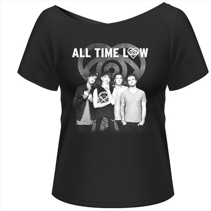 All Time Low Colourless White Rolled Sleeve Girls Womens Size 8 Shirt/Product Detail/Shirts