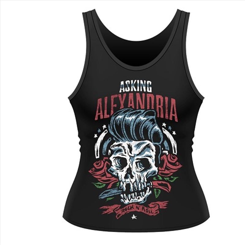 Asking Alexandria Grease Tank Vest, Ladies Womens Size 10 Shirt/Product Detail/Shirts