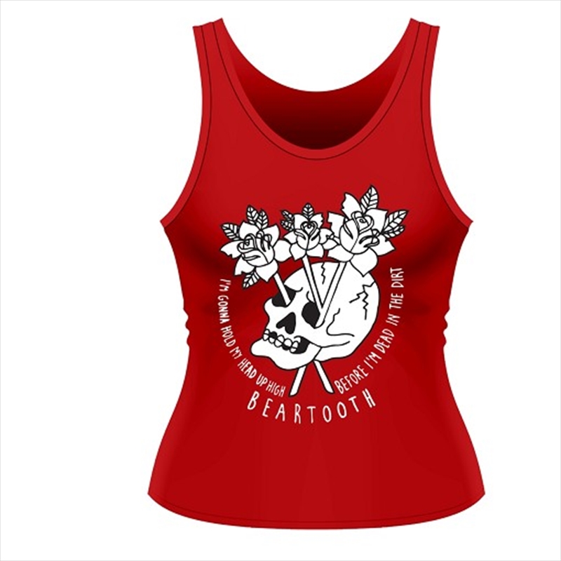 Beartooth Flower Skull Tank Vest Size Ladies Womens Size 12 Shirt/Product Detail/Shirts