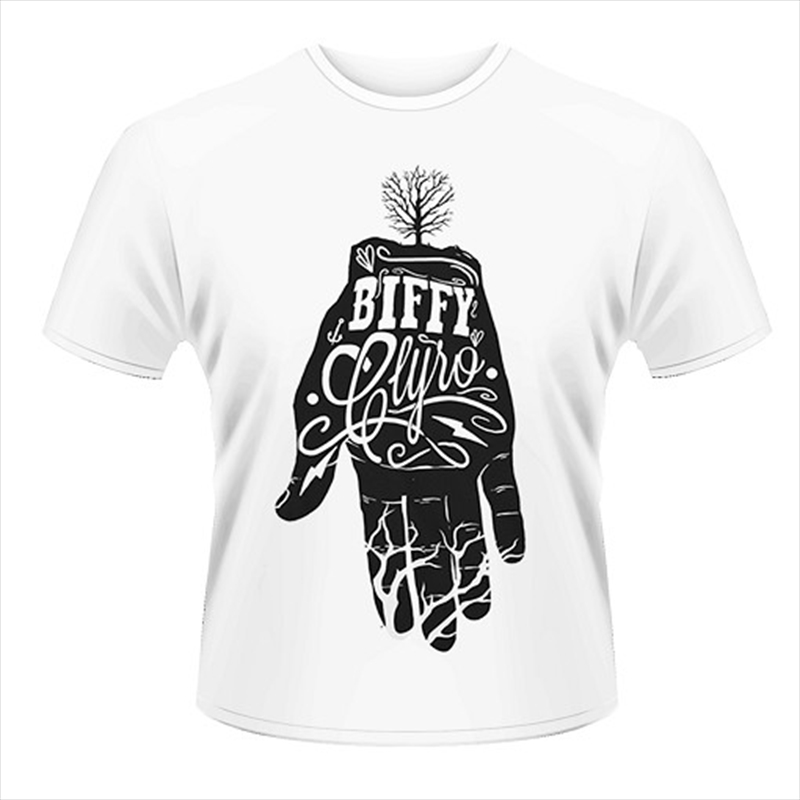 Biffy Clyro White Hand Unisex Size X-Large Tshirt/Product Detail/Shirts