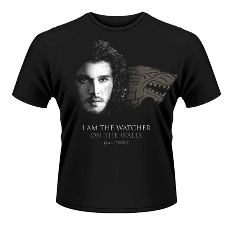 Game Of Thrones Watcher On The Walls Unisex Size X-Large Tshirt/Product Detail/Shirts