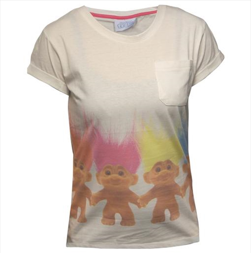 Trolls Troll Friends Rolled Sleeve Girls Womens Size 10 Shirt/Product Detail/Shirts