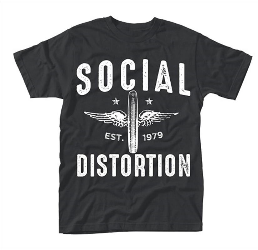 Social Distortion Winged Wheel Unisex Size X-Large Tshirt/Product Detail/Shirts
