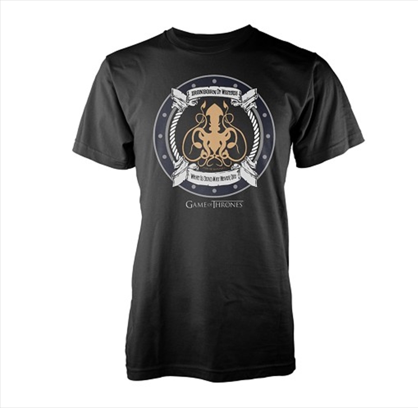 Game Of Thrones Iron Born Unisex Size X-Large Tshirt/Product Detail/Shirts
