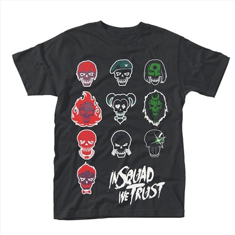 Suicide Squad In Squad Faces Unisex Size Medium Tshirt/Product Detail/Shirts
