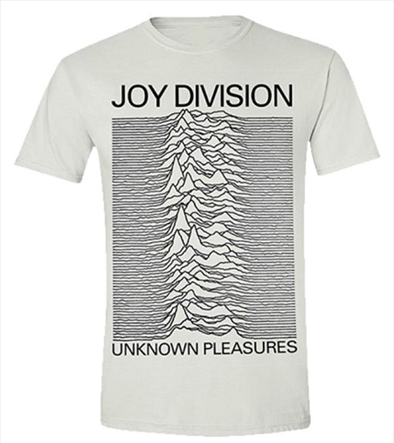 Joy Division Unknown Pleasures White Unisex Size Medium Tshirt/Product Detail/Shirts