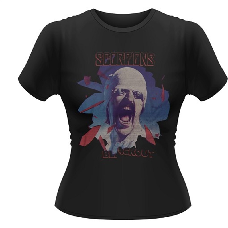 Scorpions Black Out Girlie Womens Size 12 Tshirt/Product Detail/Shirts