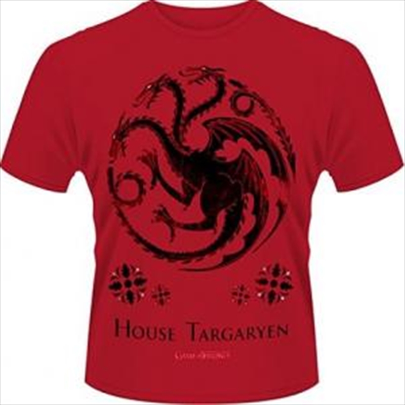 Game Of Thrones House Of Targaryen Size Xxl Tshirt/Product Detail/Shirts