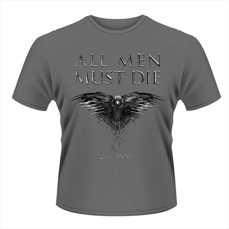 Game Of Thrones All Men Must Die Size Xl Tshirt/Product Detail/Shirts