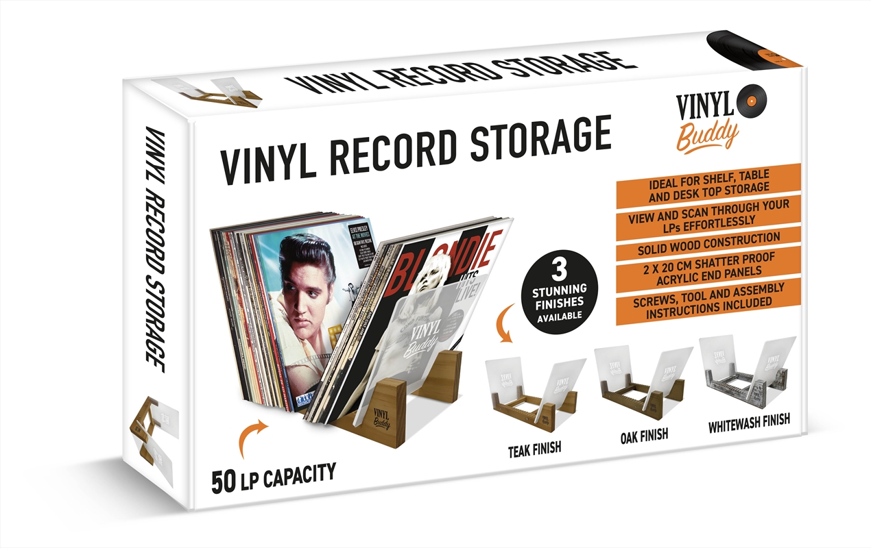 Vinyl Album Desk Rack Teak/Product Detail/Turntables