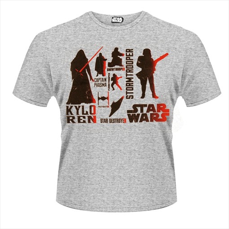 Star Wars The Force Awakens Red Villains Character Size Medium Tshirt/Product Detail/Shirts